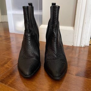 Sol Sana black leather booties